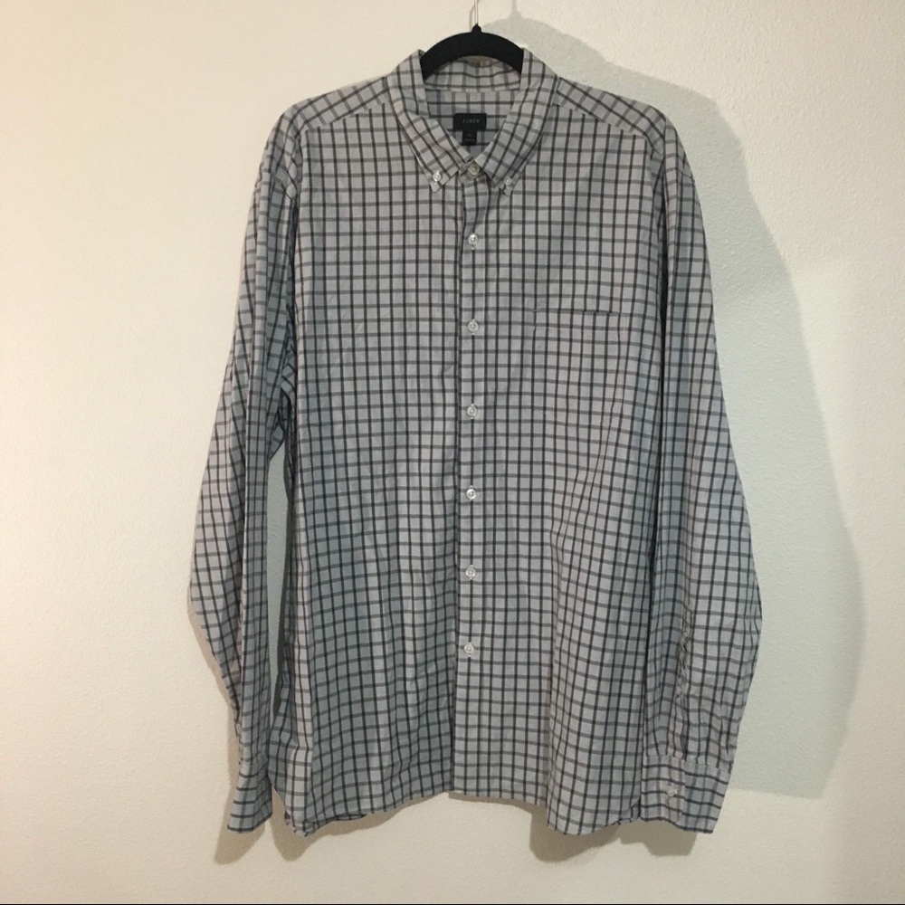 J CREW Long Sleeve Button Down Dress Shirt XL